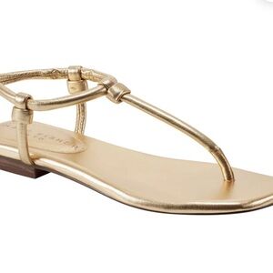 Marc Fisher Thong Flat Gold Women's Sandals.NWT
